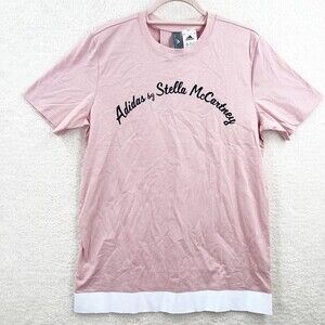 adidas By Stella McCartney Pink Spirit Women's Training Logo Tee Activewear SZ S